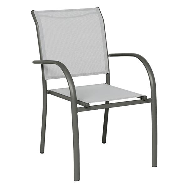 Silla aluminio/acero textilene Piazza
