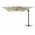Parasol colgante aluminio.