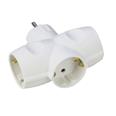 ADAPTADOR TRIPLE SCHUKO BLANCO 16A GILMA