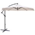 PARASOL ALUMINIO 3 MTS C/CRUDO